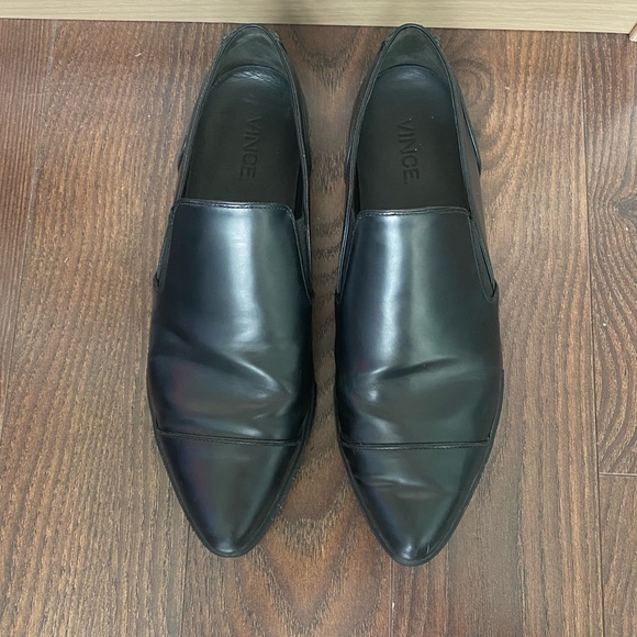 Vince Shoes - VINCE Paeyre Leather Slip On Sneakers - 8.5